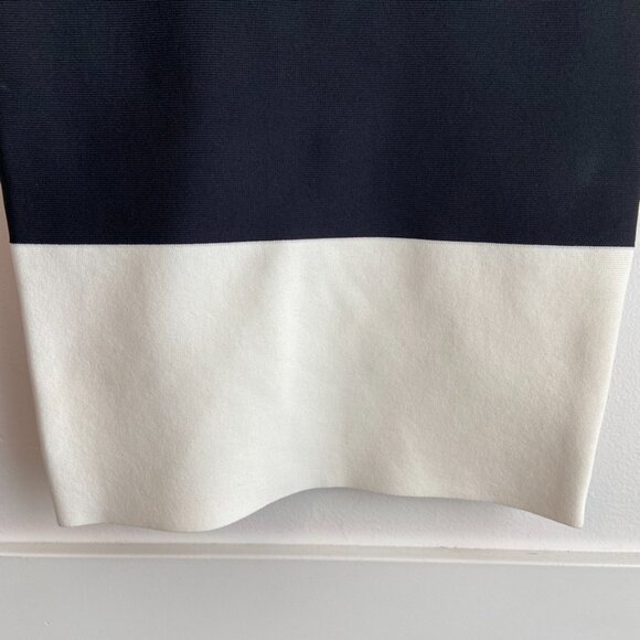 BCBCMaxAzria Black & White Joelle Color Block Bandage Pencil Skirt - Picture 7 of 7